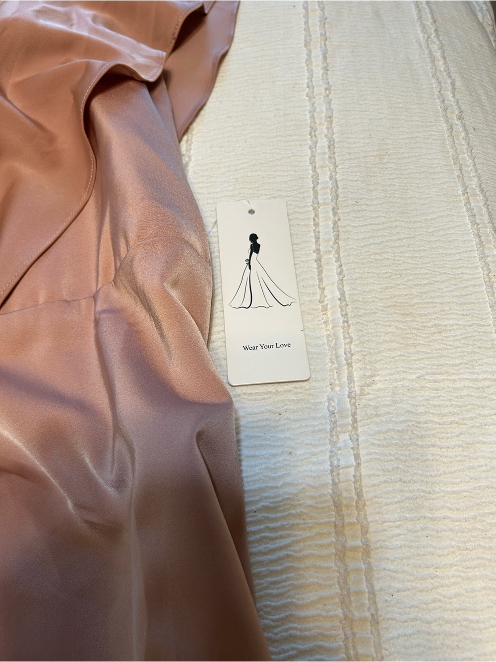 Elegant Dusty Rose V-Neck Twist Front Women's Dress - Picture 5 of 9